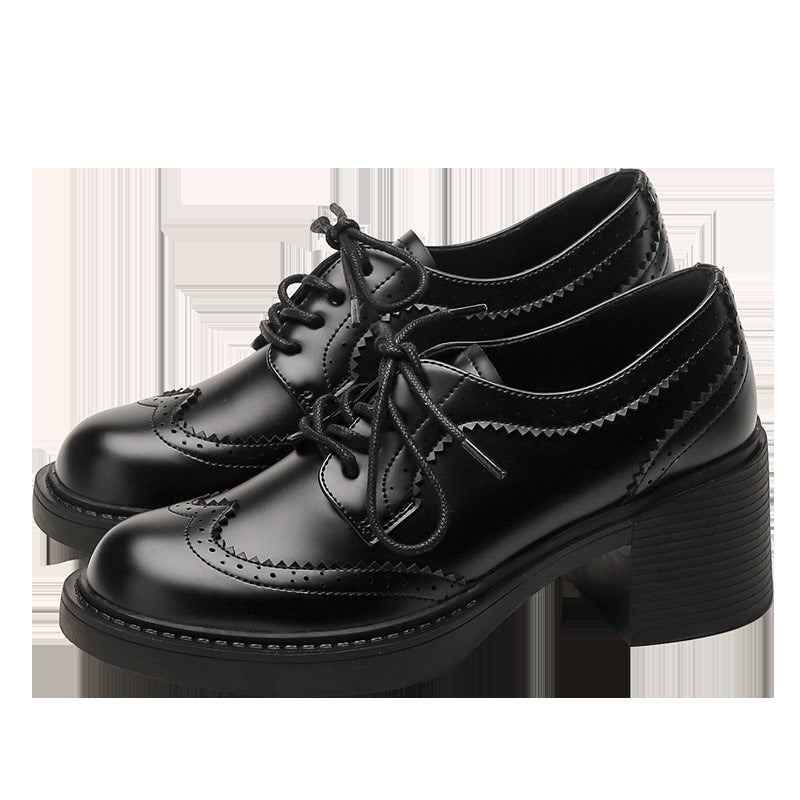 Derbies femme style brogue