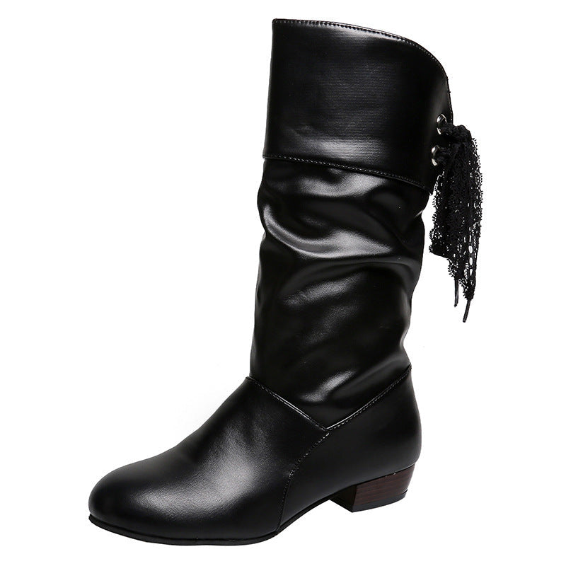 Bottes Courtes à Bout Rond