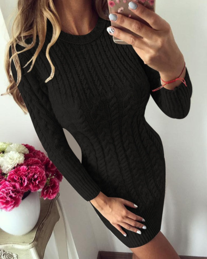 Robe Pull Tricotée Élégante