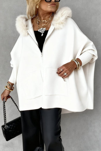 Cardigan à capuche en maille, chaud et confortable pour femme