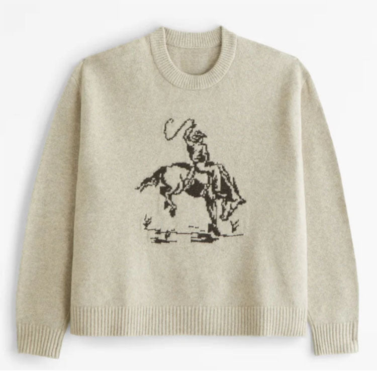 Pull Décontracté à Col Rond