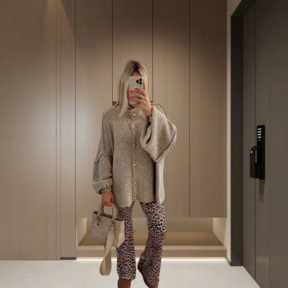 Cardigan Décontracté Uni – Coupe