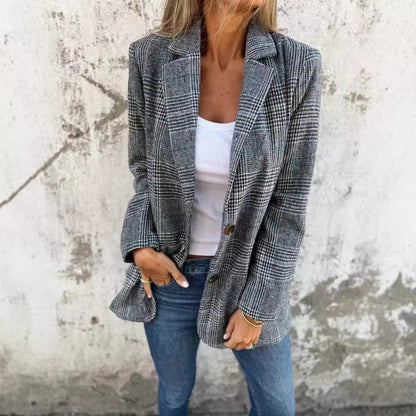 Veste à Motif Pied-de-Poule