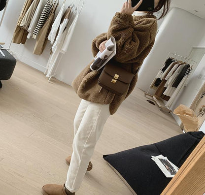 Manteau Douillet en Laine d’Agneau