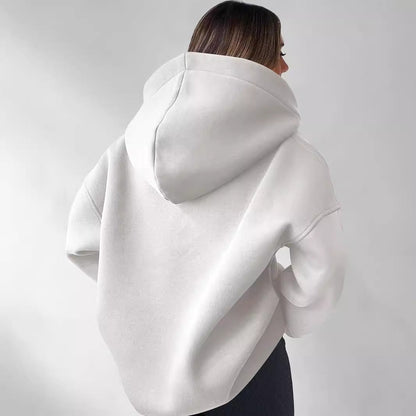 Sweat à Capuche Oversize à Manches Longues