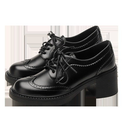 Derbies femme style brogue