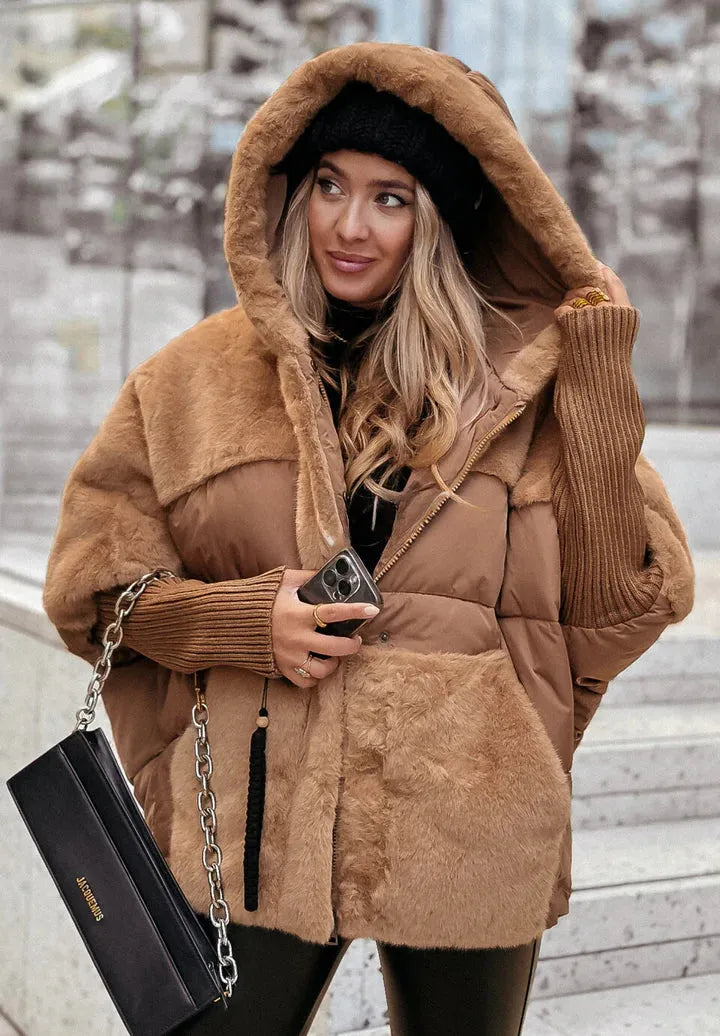 Veste Chic en Fausse Fourrure